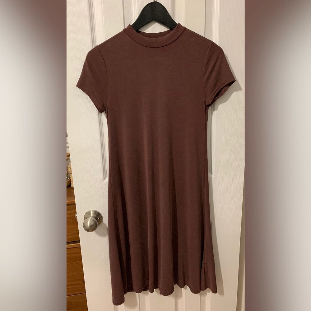 Double Zero Red Brick Crewneck Mini Dress